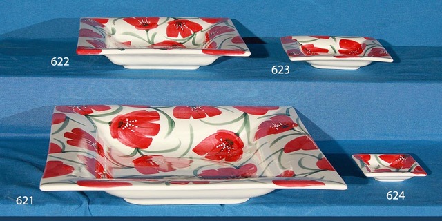 Platos cuadrados